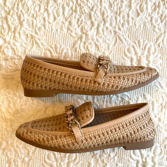 Steve Madden Tan Chain Loafers Flats - Picture 8 of 13